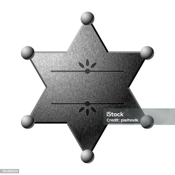 Sceriffo Di Protezione - Immagini vettoriali stock e altre immagini di A forma di stella - A forma di stella, Acciaio, Badge