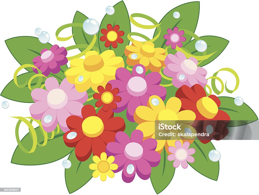 Petit bouquet de fleurs - clipart vectoriel de Asperger libre de droits