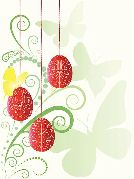 Vector illustration of Beautiful easter background