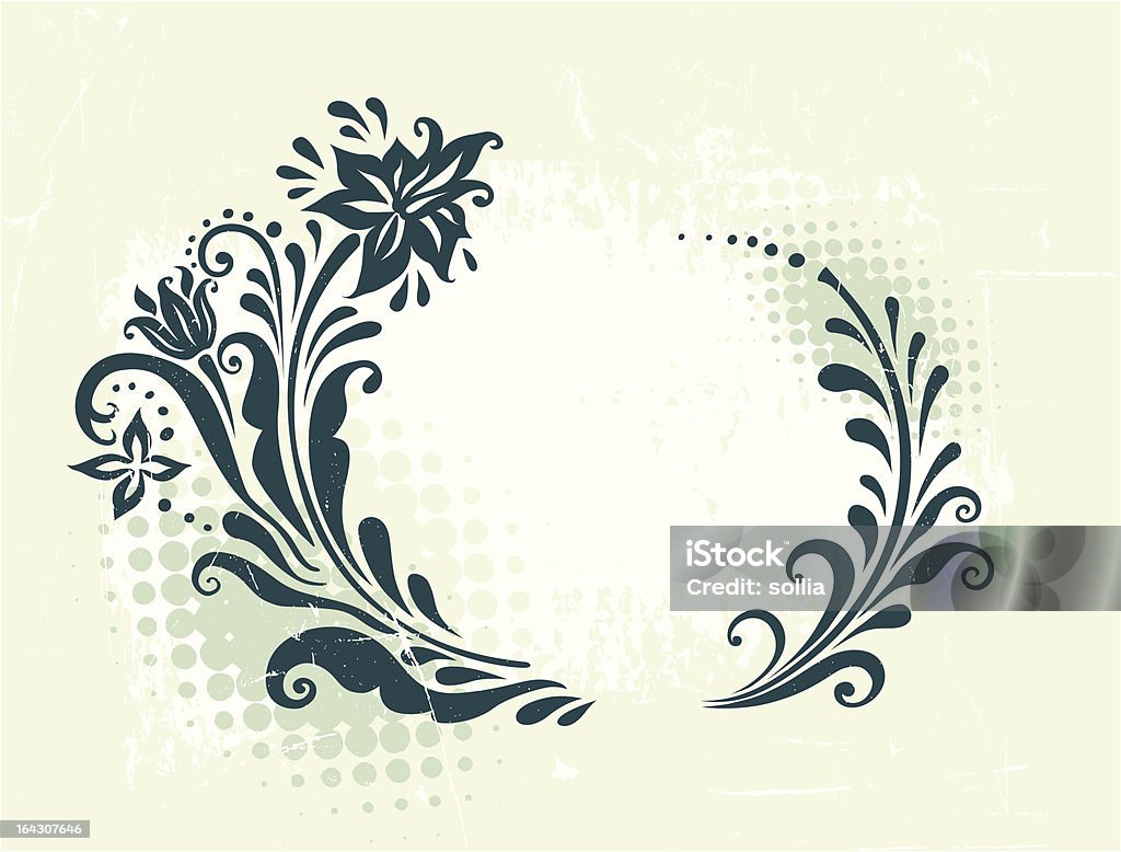 floral frame - Lizenzfrei Altertümlich Vektorgrafik