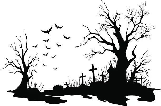 Vector illustration of halloween background