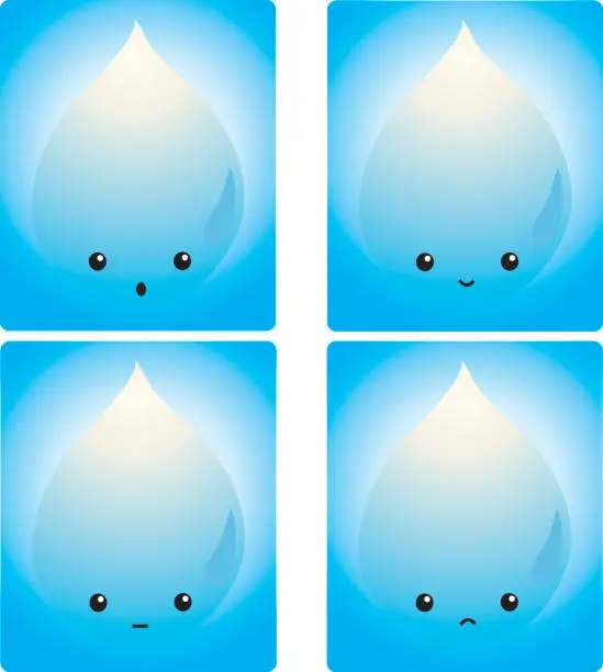 Vector illustration of WATER-4 ELEMENTS