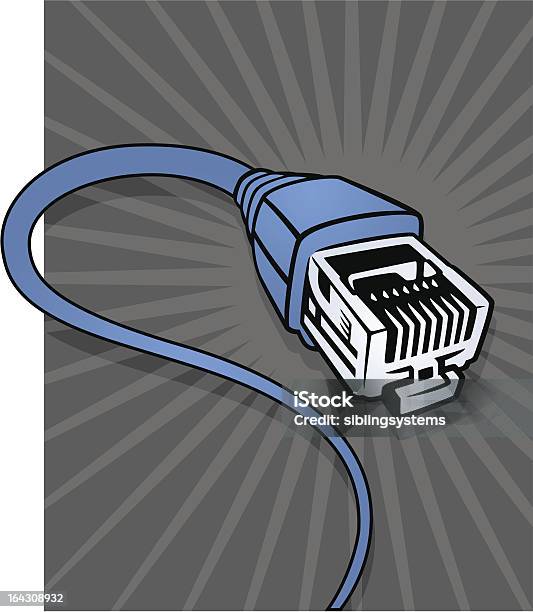 Computer Cable Drawing Animation An Animated Ethernet Cable With A Gray Background Stock Illustration ...