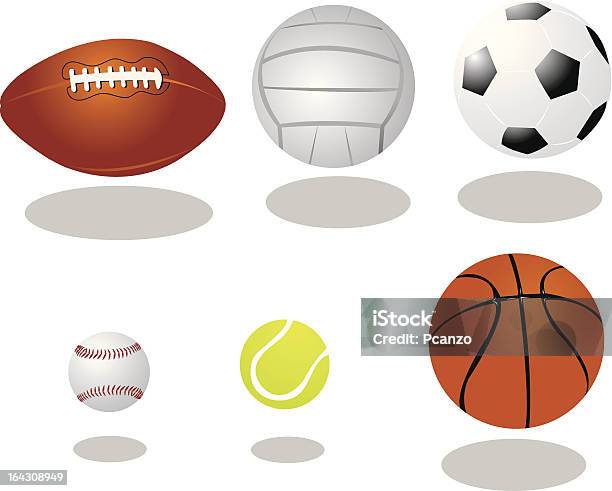 Sfere Di Vettore - Immagini vettoriali stock e altre immagini di Attrezzatura sportiva - Attrezzatura sportiva, Avvenimento sportivo, Basket