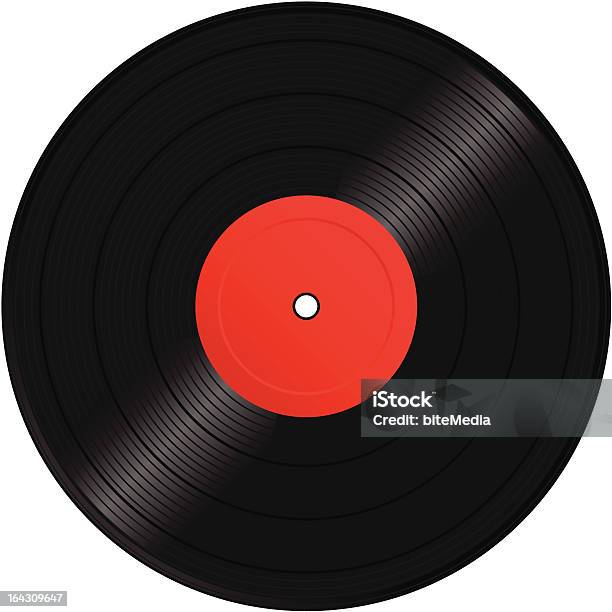 Disco De Vinil - Arte vetorial de stock e mais imagens de Canelado - Texturizado - Canelado - Texturizado, Equipamento de Gravação de Som, Estilo retro