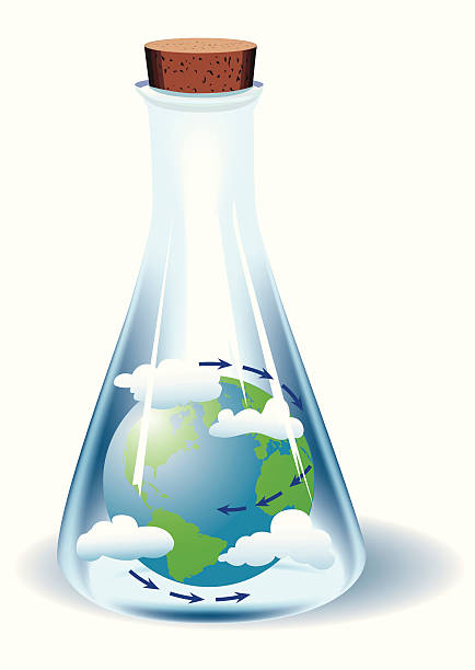 Fresh air of our planet vector art illustration