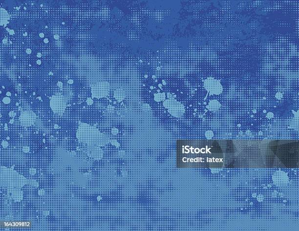 Grunge Halbton Hintergrund Stock Vektor Art und mehr Bilder von Bildhintergrund - Bildhintergrund, Blau, Designelement