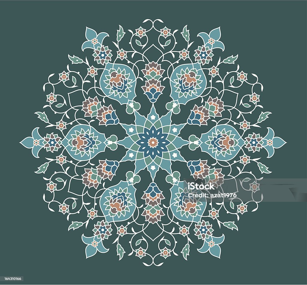Tanger emblema de Floral - Royalty-free Antiguidade arte vetorial