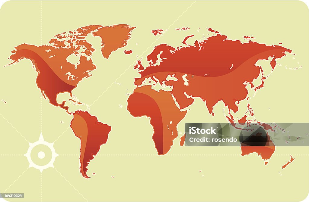 shiny world map Vector shiny world map. Africa stock vector