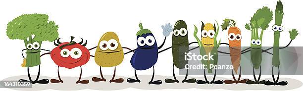 Funny Vegetables Saying Hello Stock Illustration - Download Image Now - Agriculture, Anthropomorphic, Asparagus