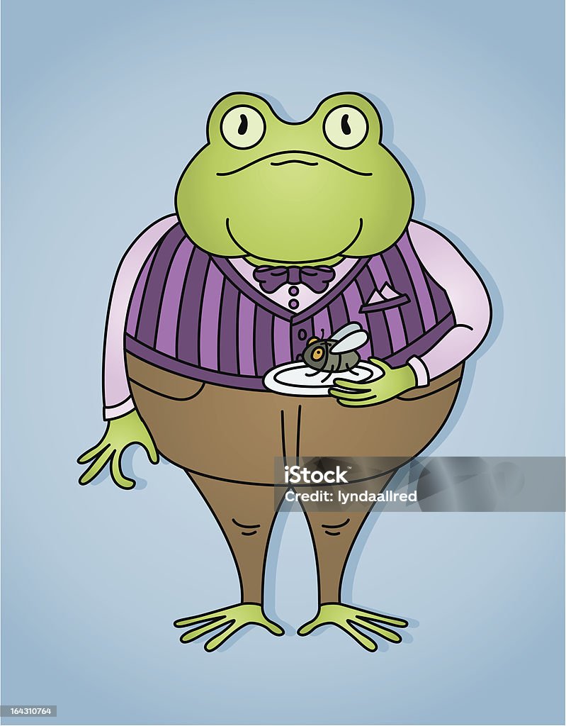 Angezogen Frog - Lizenzfrei Amphibie Vektorgrafik