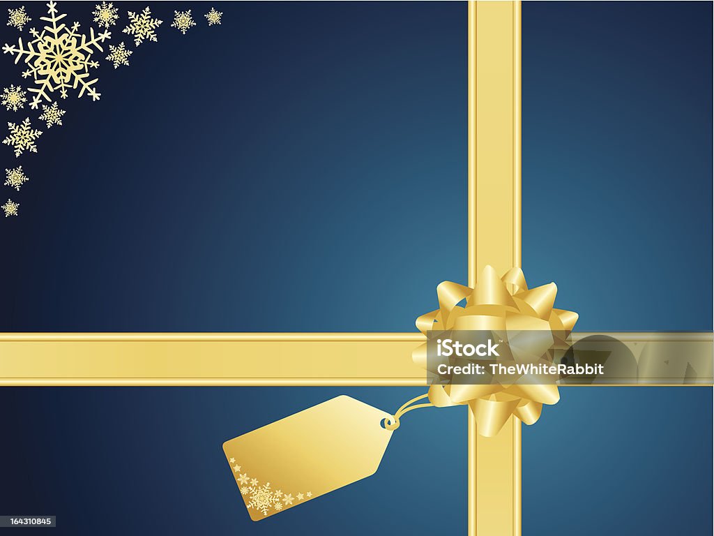 Christmas bow und Geschenkkarte - Lizenzfrei Geschenkkarte Vektorgrafik