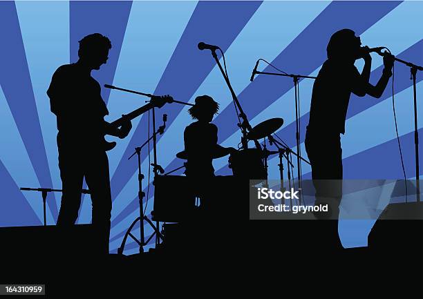 Rock Music Band Stock Illustration - Download Image Now - Performance Group, Pop Musician, Adulation