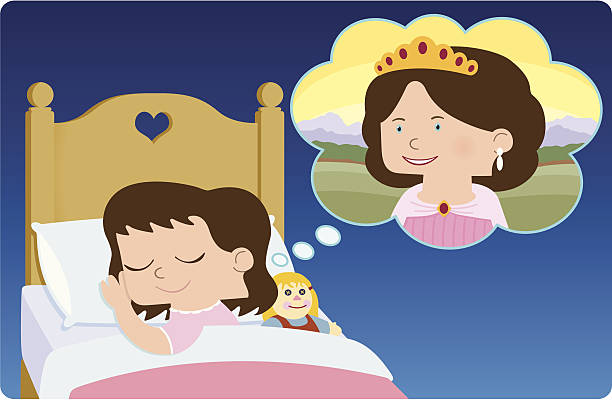 Princess Dreams vector art illustration