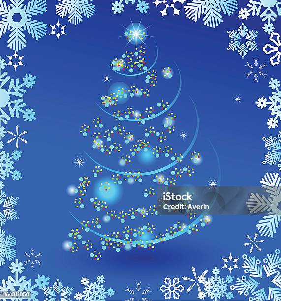 Árvore De Natal - Arte vetorial de stock e mais imagens de Abstrato - Abstrato, Arte e Artesanato - Arte visual, Branco