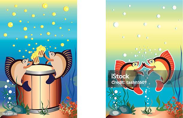 Fish - Stockowe grafiki wektorowe i więcej obrazów Pić - Pić, Ryba, Bańka