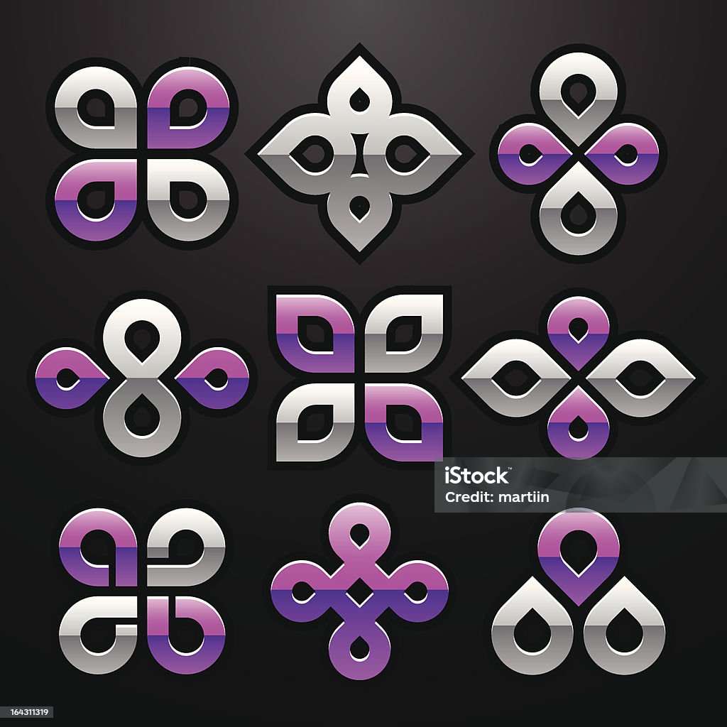 Abstract Vector Symbol Vector Abstract Symbol Set Stock Illustration - Download Image Now ...