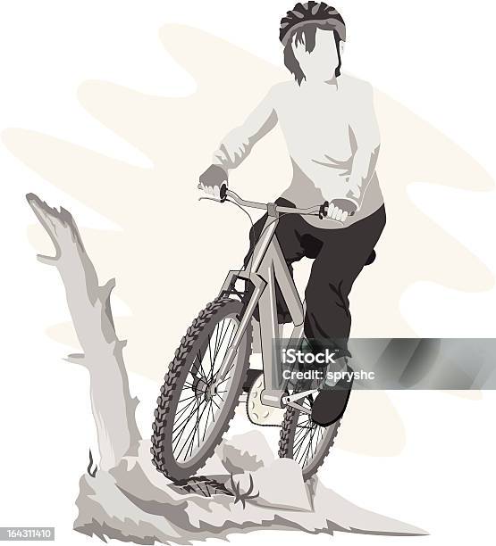 Offroad Biking Stock Illustration - Download Image Now - Activity, Bicycle, Cycling