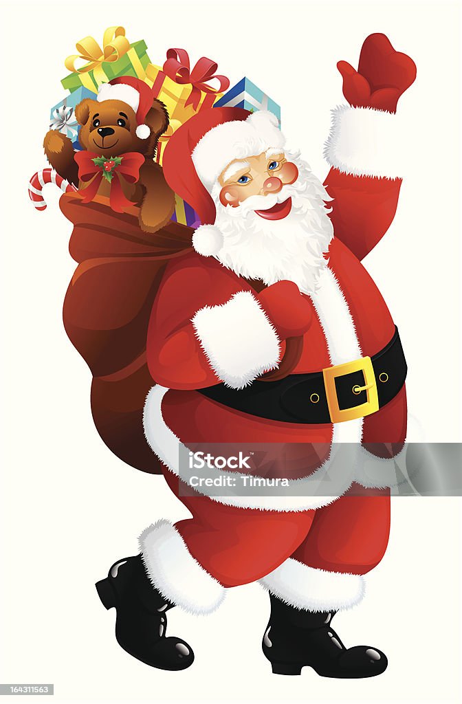 Santa Claus Abstract stock vector