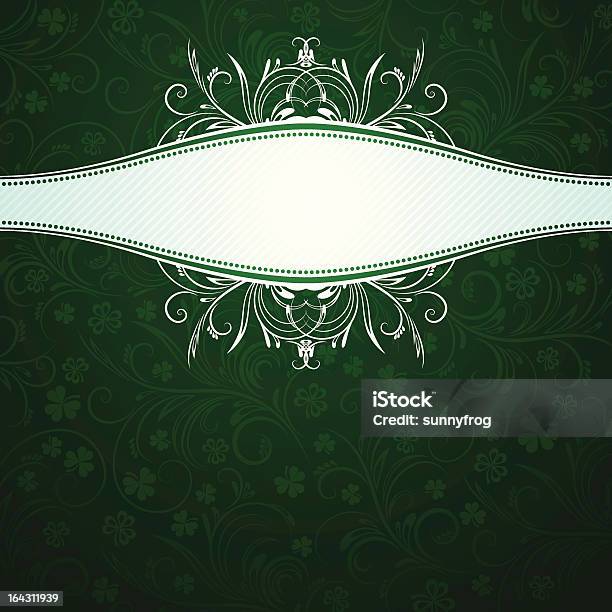 Green Card With Shamrock Stock Illustration - Download Image Now - Abstract, Backgrounds, Beauty