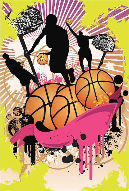 Basketball.2 – artystyczna grafika wektorowa