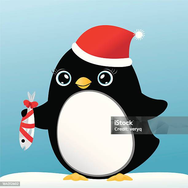 Christmas Gift And Cute Penguin Stock Illustration - Download Image Now - Animal, Animal Rear End, Animals In The Wild