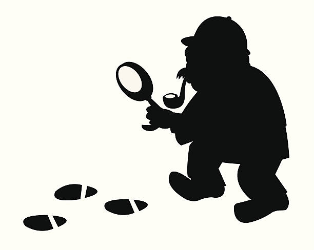 Sherlock Tracking 20+ Sherlock Following Footprints Stock Illustrations, Royalty-Free ...