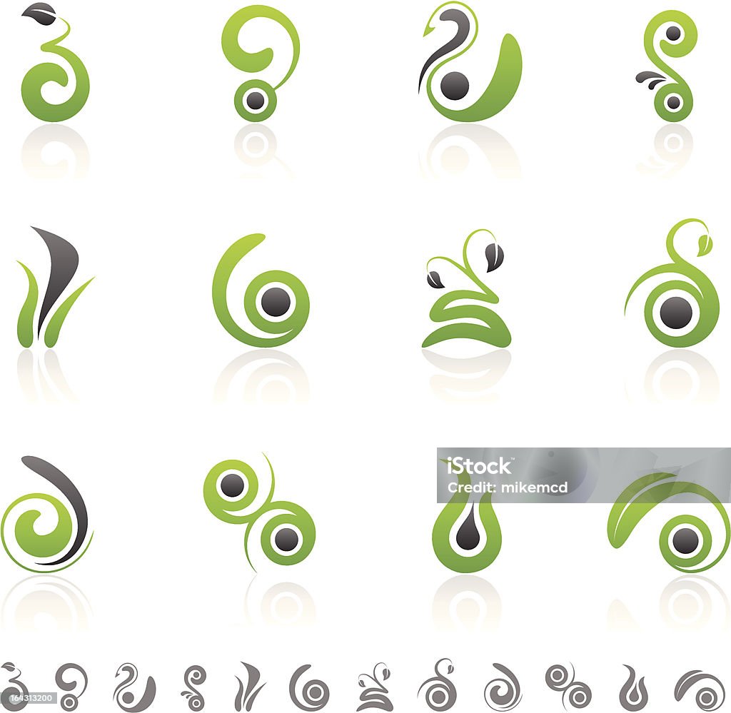 Green Design Elements Stock Illustration - Download Image Now ...