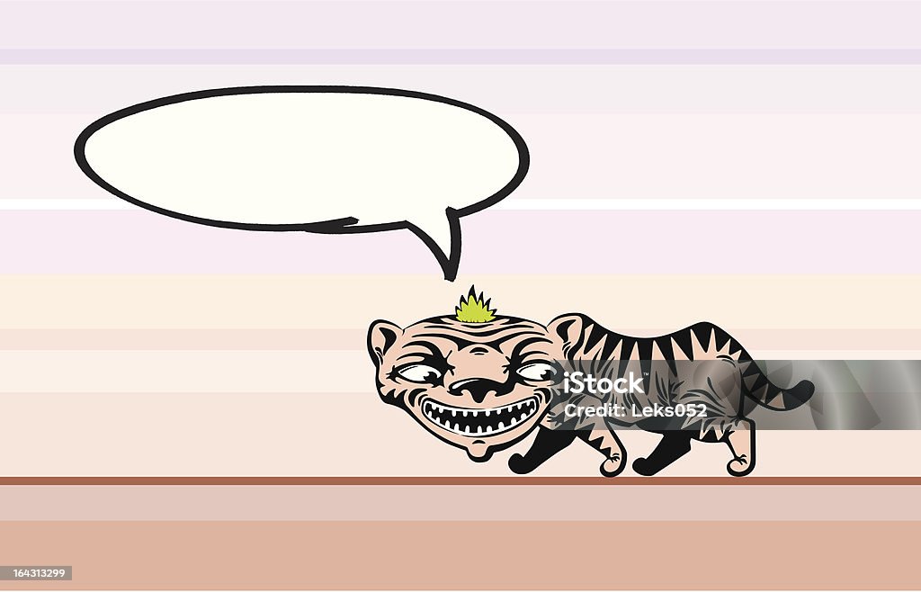 Tygrys do chodzenia - Grafika wektorowa royalty-free (Bańka)
