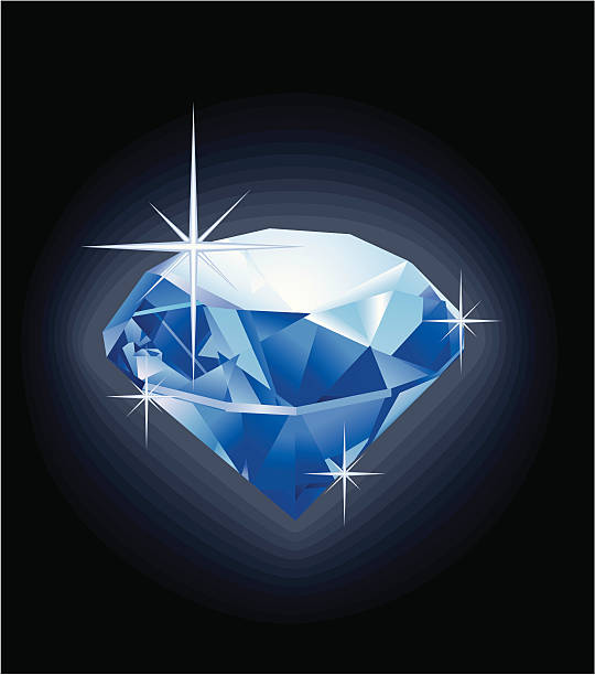 Vector de diamante azul - ilustración de arte vectorial
