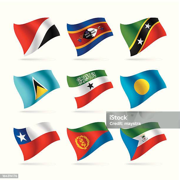 Vetores de Conjunto De Bandeiras e mais imagens de Bandeira - Bandeira, Cena Não-urbana, Chifre da África