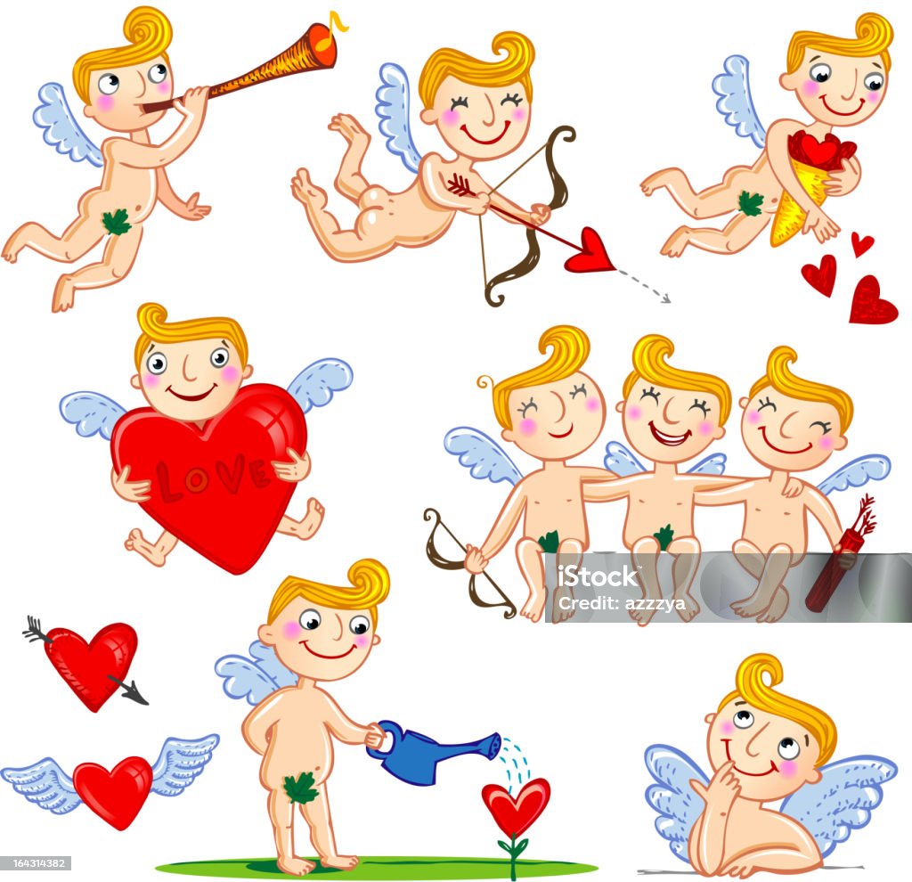 Cupidon - clipart vectoriel de Amour libre de droits
