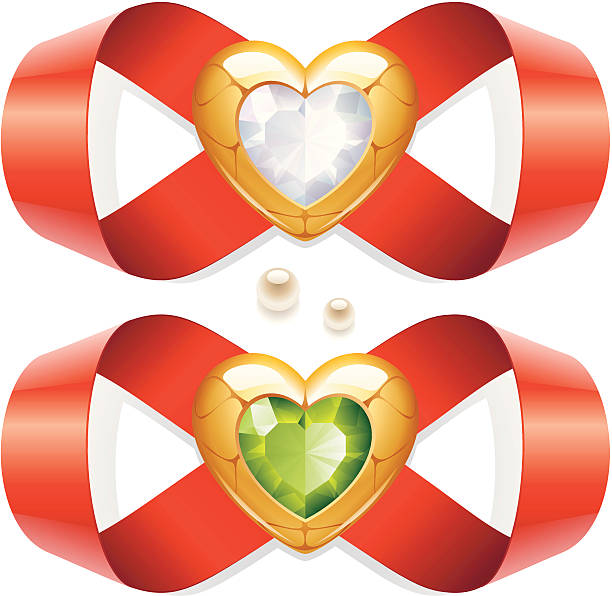 illustrations, cliparts, dessins animés et icônes de amour infini - eternity love stone heart shape