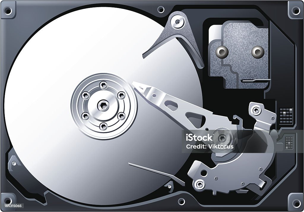 Festplatte - Lizenzfrei Ausrüstung und Geräte Vektorgrafik