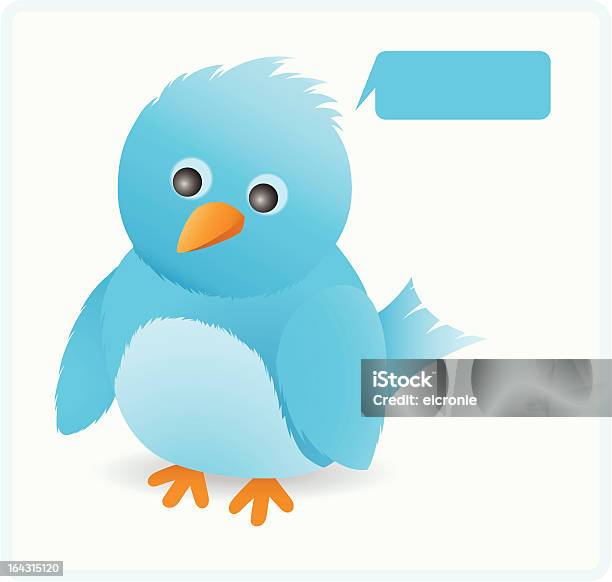 Bonito Pássaro Do Twitter - Arte vetorial de stock e mais imagens de Alimentar - Alimentar, Alegria, Animal