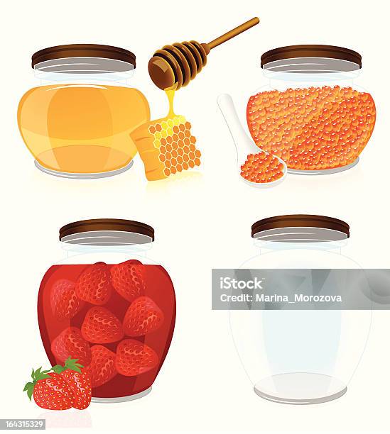 Delicacy Set Stock Illustration - Download Image Now - Appetizer, Berry Fruit, Caviar