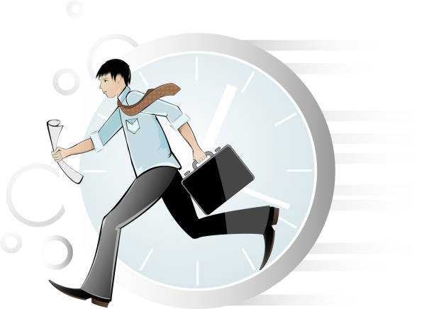 istock Businessman  hurrying to the office 164315860
