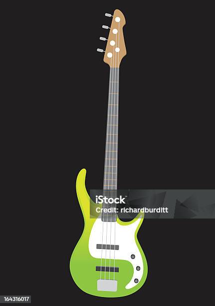 Vektorillustration Von Bass Guitar Stock Vektor Art und mehr Bilder von Bassgitarre - Bassgitarre, Grün, Rockmusik
