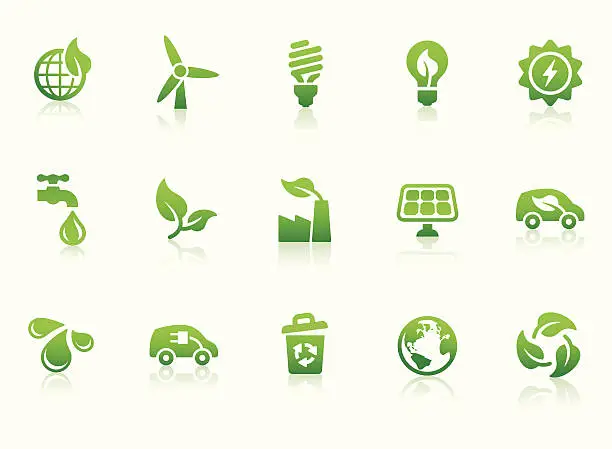 Vector illustration of Eco Friendly icons