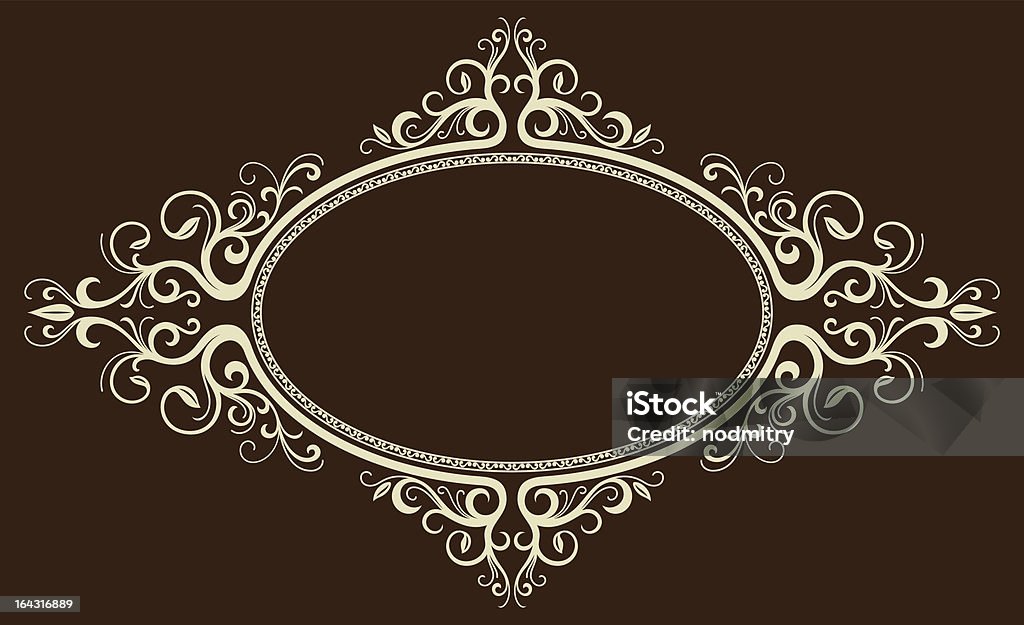 Oval vintage frame - Lizenzfrei Antiquität Vektorgrafik