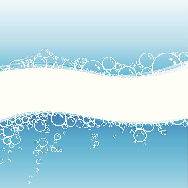 ilustrações, clipart, desenhos animados e ícones de bolhas de água - soap sud bubble backgrounds blue
