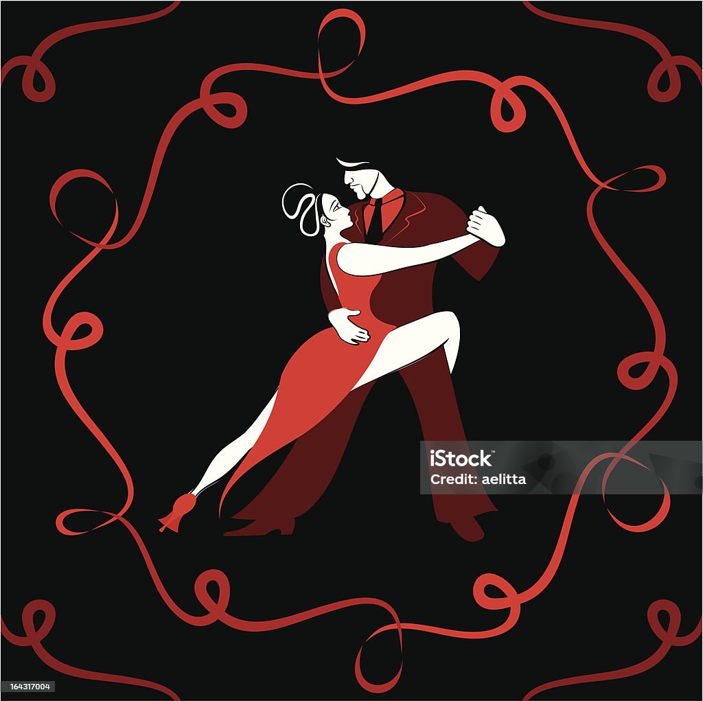 Tango - clipart vectoriel de Adulte libre de droits