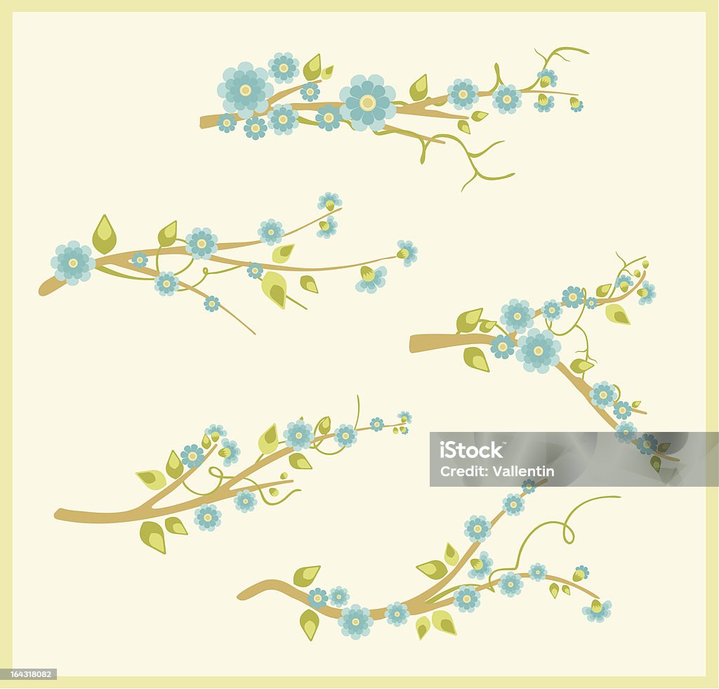 Branch Drawing Set Branch Design Set Stock Illustration - Download Image Now - Art And ...
