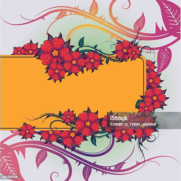 抽象的な花柄 Backround - イラストレーションのベクターアート素材や画像を多数ご用意 - イラストレーション, オナモミ, オレンジ色