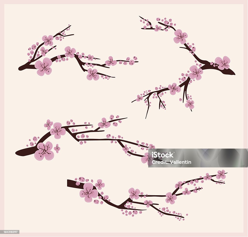 Branch Drawing Set Branch Design Set Stock Illustration - Download Image Now - Art And ...