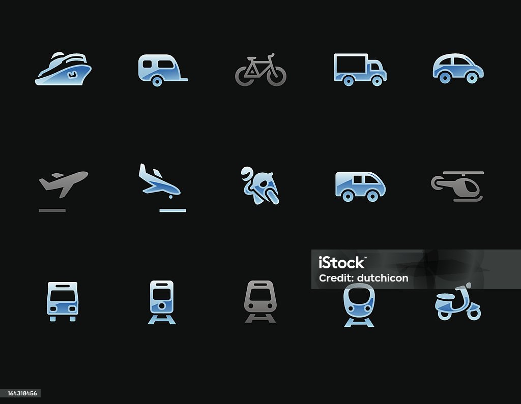 Icônes de transport - clipart vectoriel de Affaires libre de droits