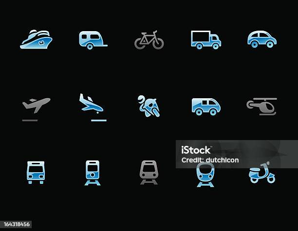Icônes De Transport Vecteurs libres de droits et plus d'images vectorielles de Affaires - Affaires, Application mobile, Arrivée