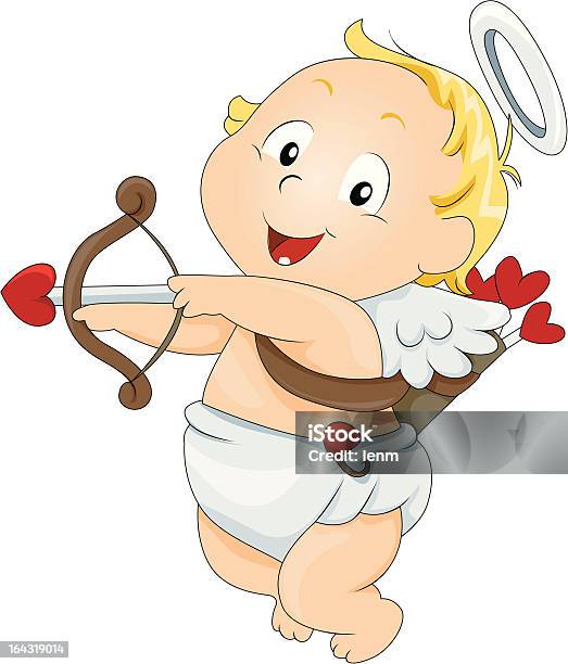 Cupid Stock Illustration - Download Image Now - Cupid, Diaper, Angel