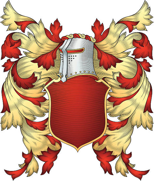 vector escudo de armas - ilustración de arte vectorial