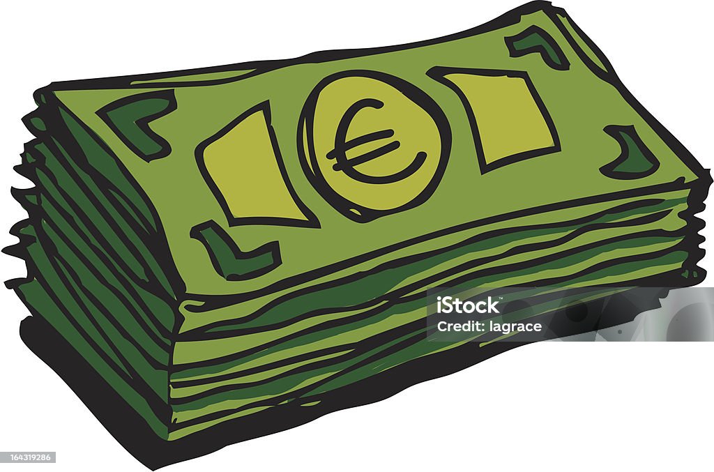 Euro, - Grafika wektorowa royalty-free (Banknot euro)